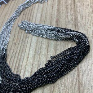 Premier Designs "Manhattan" Two Tone Multi Strands Necklace